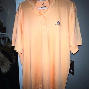 Adidas Men's Orange Polo Shirt